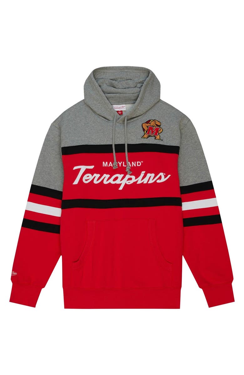 Mitchell & Ness Men's Mitchell & Ness Red Maryland Terrapins Head Coach Pullover Hoodie, Alternate, color, Red