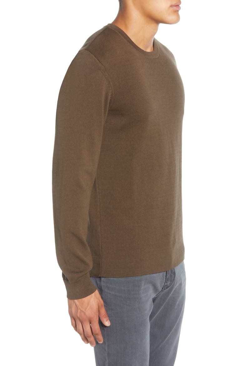Milano Regular Fit Crewneck Sweater, Alternate, color, LODEN GREEN