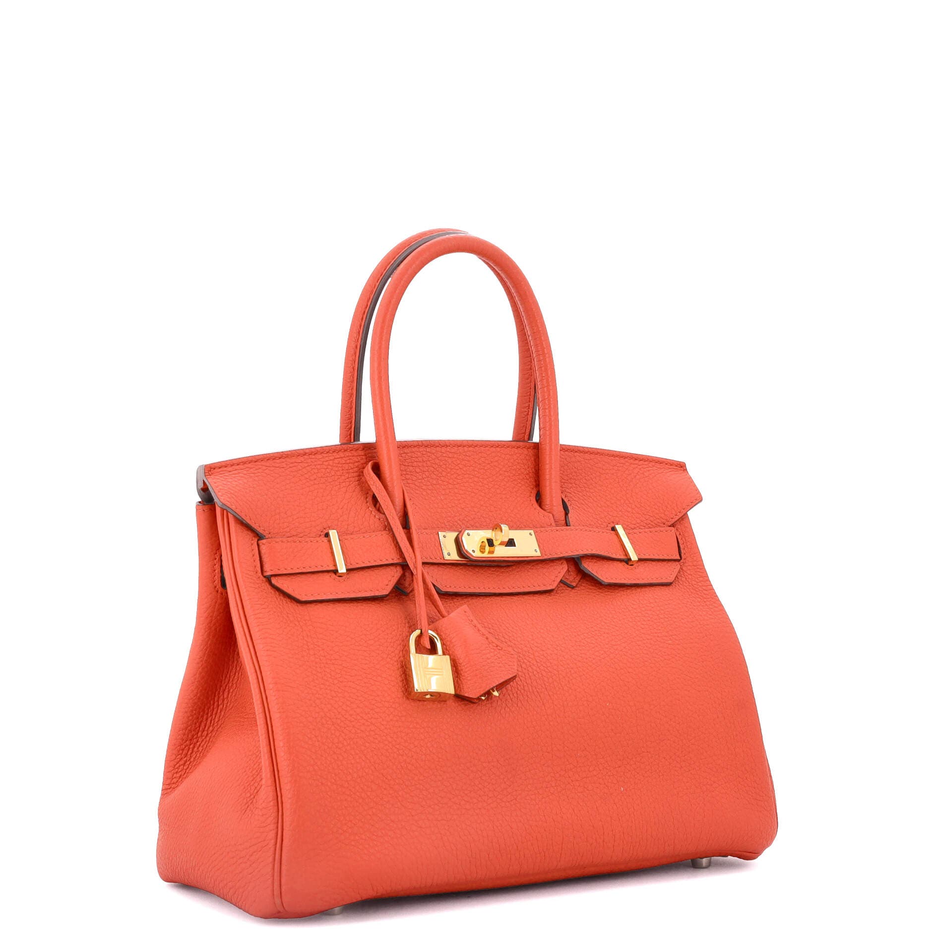 Pre-Owned Hermes Birkin Handbag Orange Togo with Gold Hardware 30, Alternate, color, 