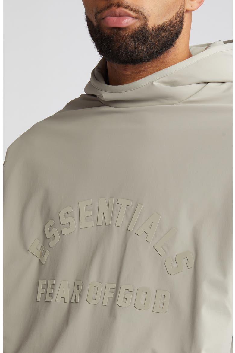 Nylon & Fleece Hoodie, Alternate, color, SEAL/ SEAL