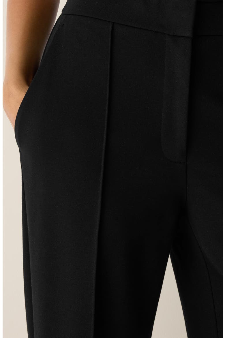 Pintuck Wide Leg Pants, Alternate, color, BLACK