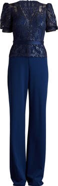 Tadashi Shoji Beaded Bodice Jumpsuit