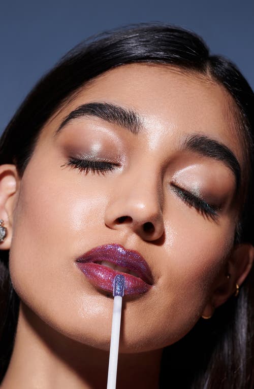 Wonderskin Wonder Blading Top Gloss In Blue Glitter