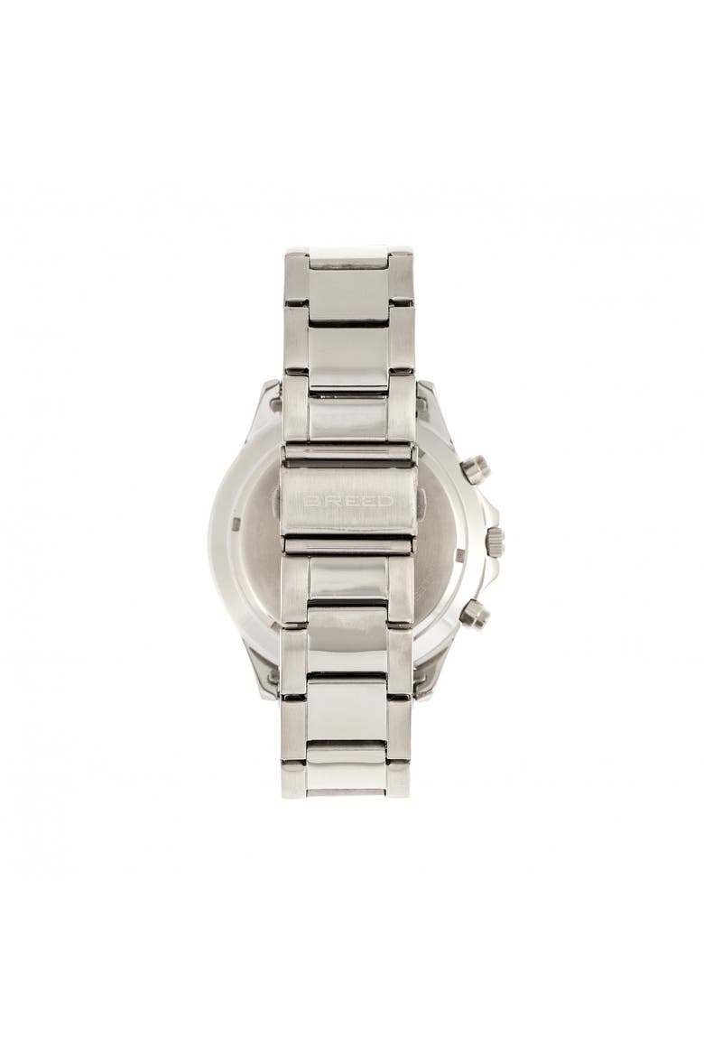 Pegasus Bracelet Watch w/Day/Date, Alternate, color, Red/Silver