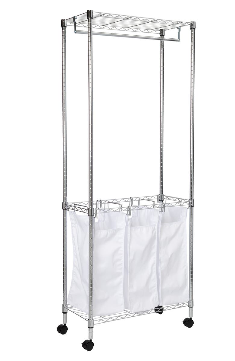 HONEY-CAN-DO Urban Triple Laundry Center, Alternate, color,