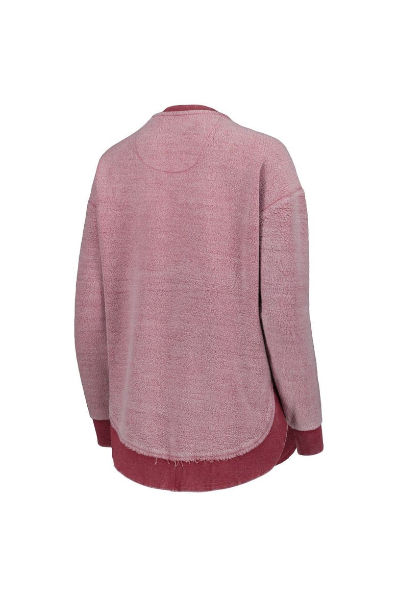 Women's Pressbox Cardinal Arkansas Razorbacks Ponchoville Pullover Sweatshirt, Alternate, color, Cardinal