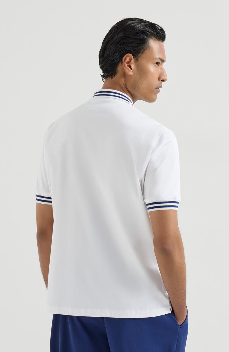 Brunello Cucinelli Jersey polo shirt, Alternate, color, Panama