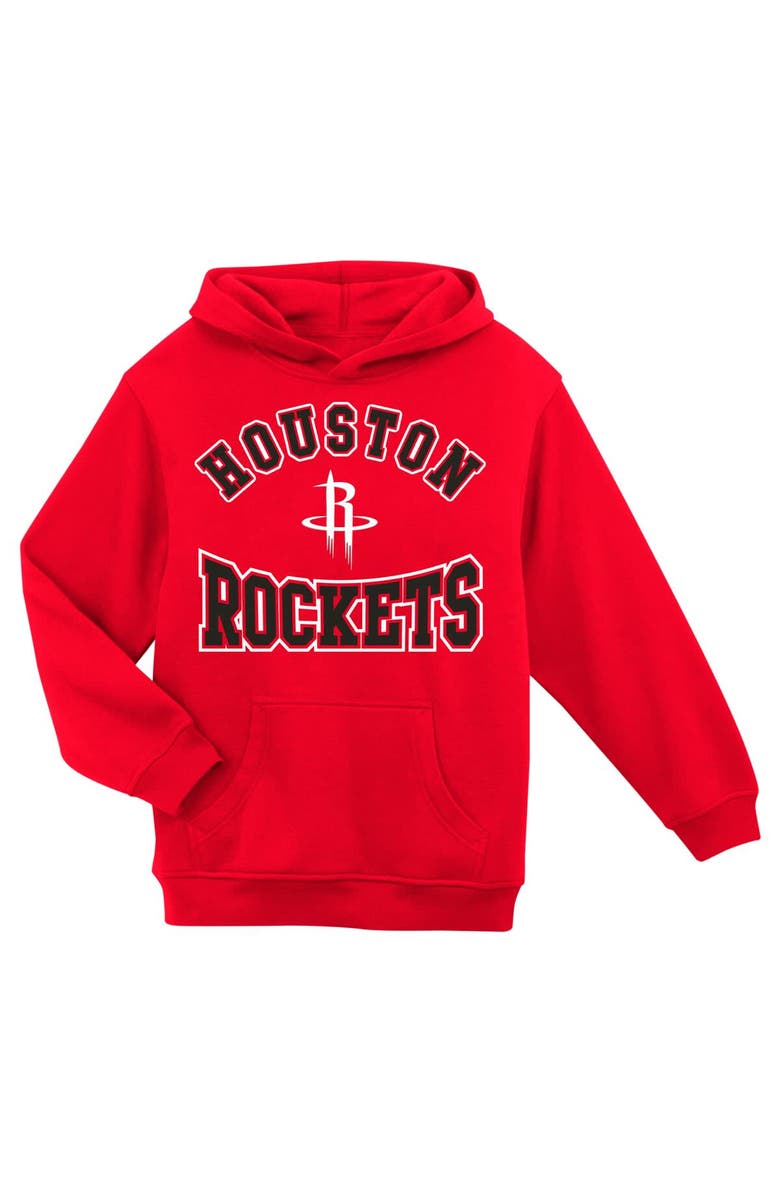 Outerstuff Preschool Red Houston Rockets Home Town Pullover Fleece Hoodie, Main, color, 