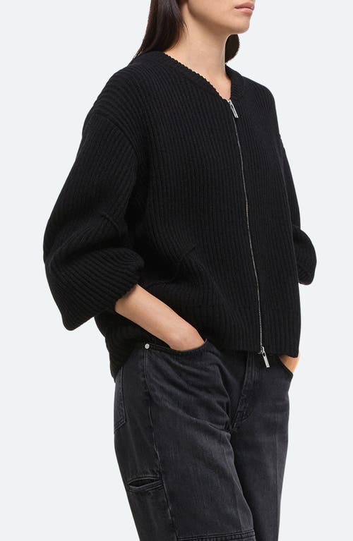 Helmut Lang Layered Bomber Jacket In Black - 001