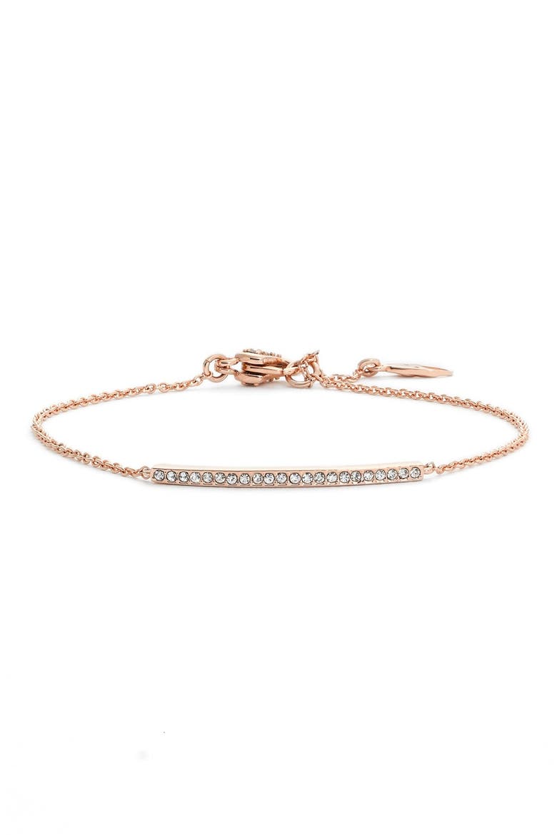 Bar Station Bracelet (Nordstrom Exclusive), Main, color, ROSE GOLD