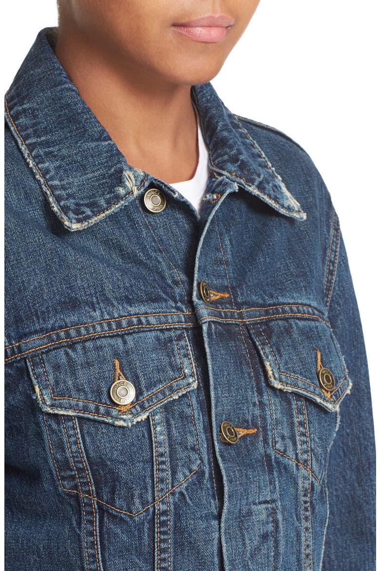 Cutoff Denim Jacket, Alternate, color, ENGINEER