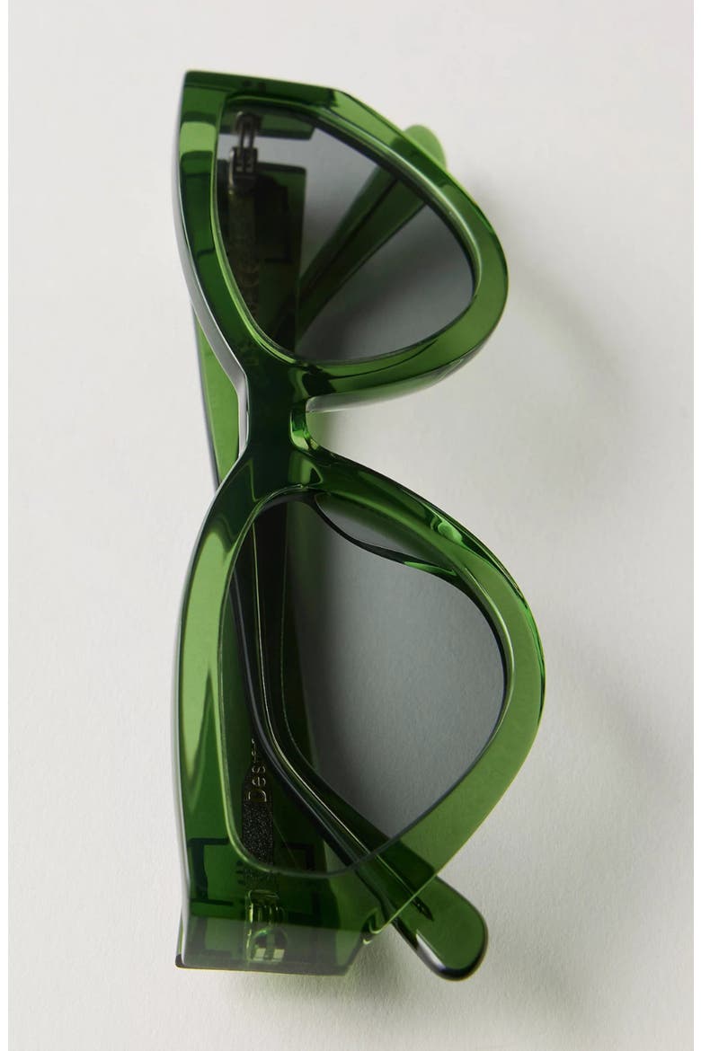 Nolita Cateye Polarized Sunglasses, Alternate, color, Green