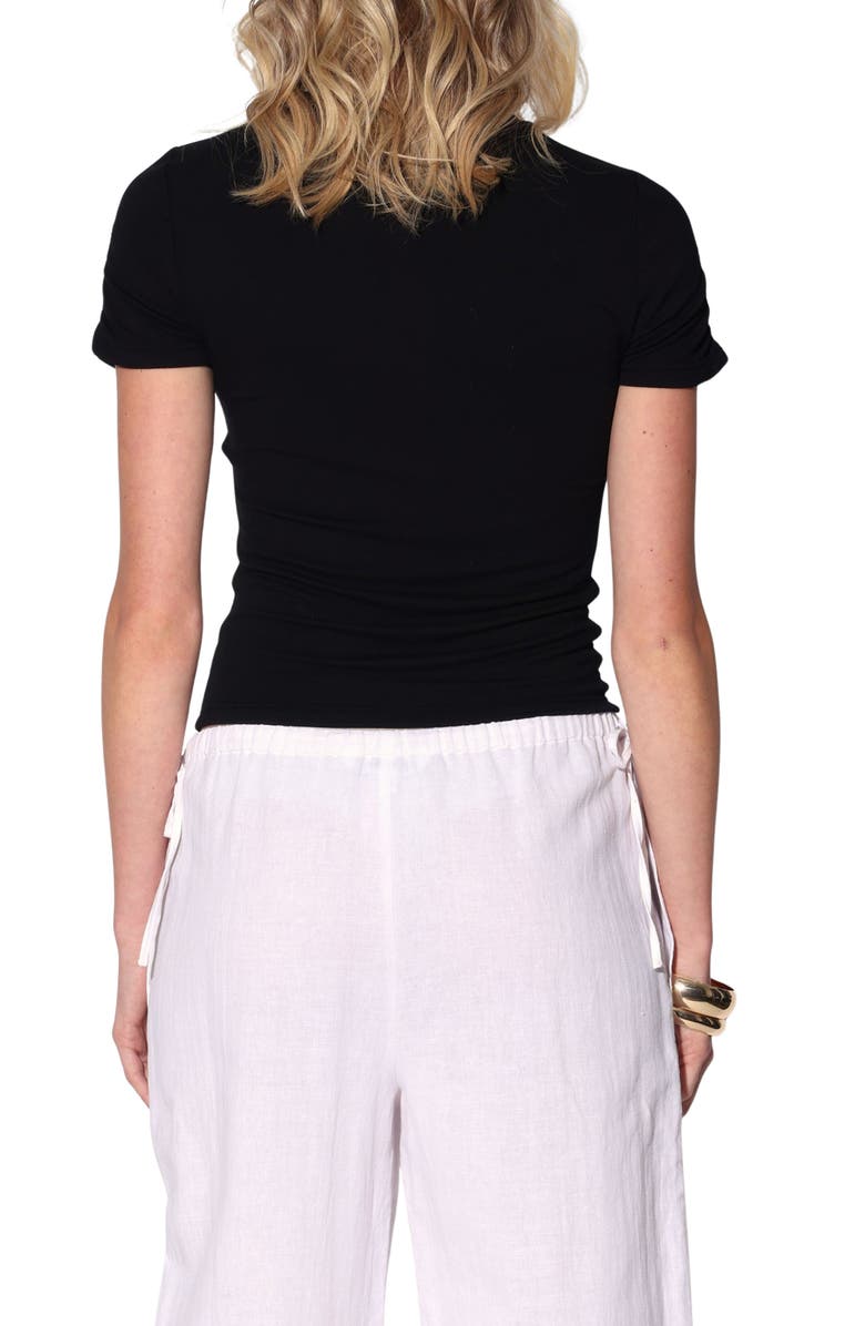 Walter Baker Jennifer Fitted Baby Tee, Alternate, color, Black