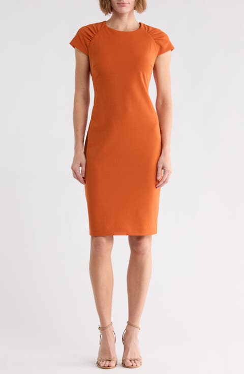 Cap Sleeve Sheath Dress