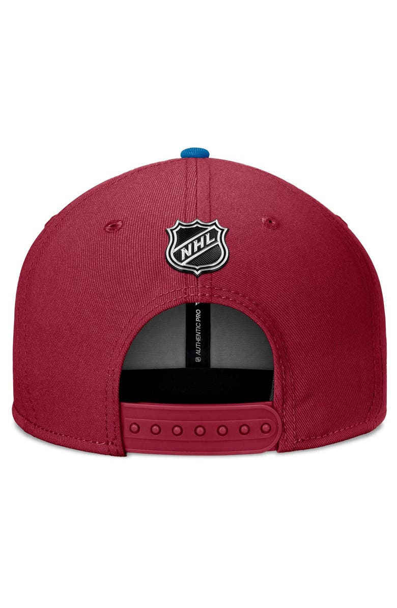 FANATICS Men's Fanatics Burgundy Colorado Avalanche 2024 NHL Draft Snapback Hat, Alternate, color, 