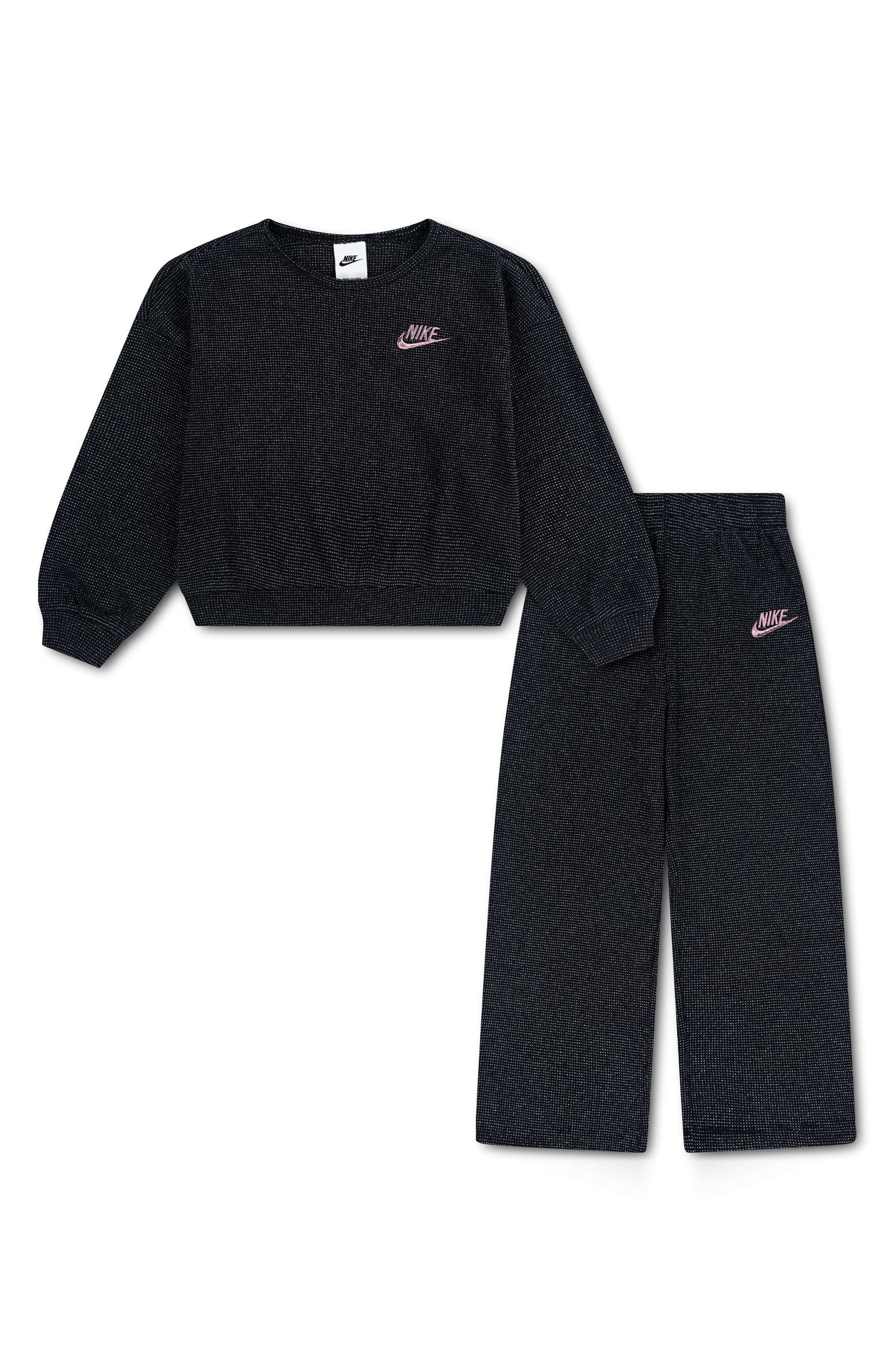 Kids' Lurex Waffle Top & Pants Set