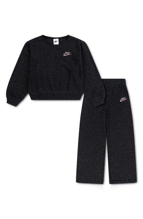 Kids' Lurex Waffle Top & Pants Set