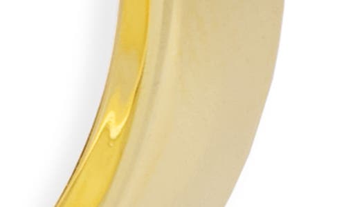 Argento Vivo Sterling Silver Polished Hoop Earrings In Gold