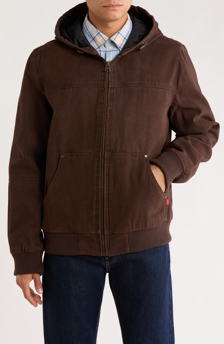 Levi's<sup>®</sup> Workwear Hoodie, Main, color, Chocolate Brown