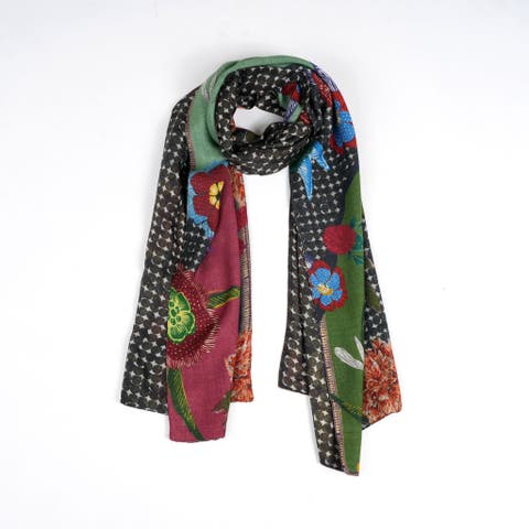 Reversible Garden Patchwork Scarf