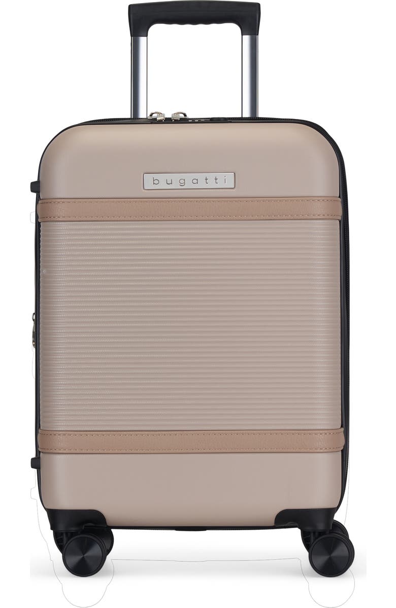 bugatti Wellington Hardside Carry-on Luggage with TSA Lock, Main, color, Cookie