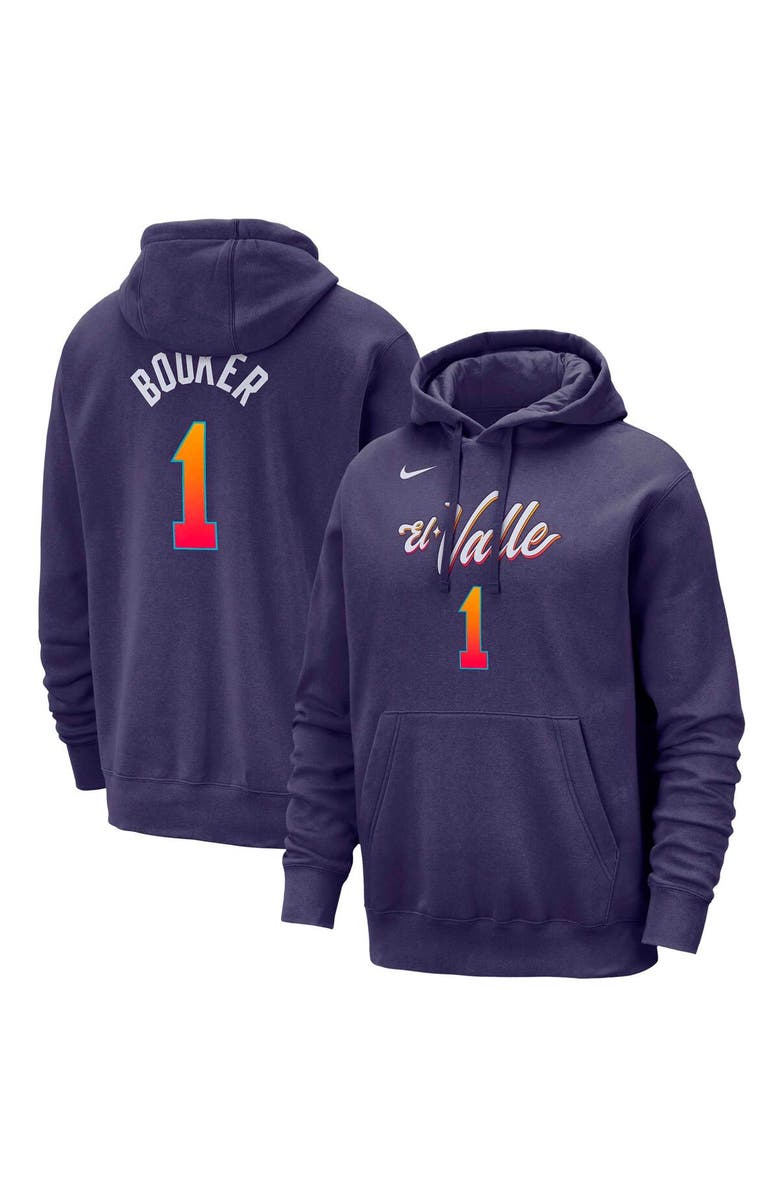 Nike Men's Nike Devin Booker Purple Phoenix Suns 2023/24 City Edition Name & Number Pullover Hoodie, Main, color,