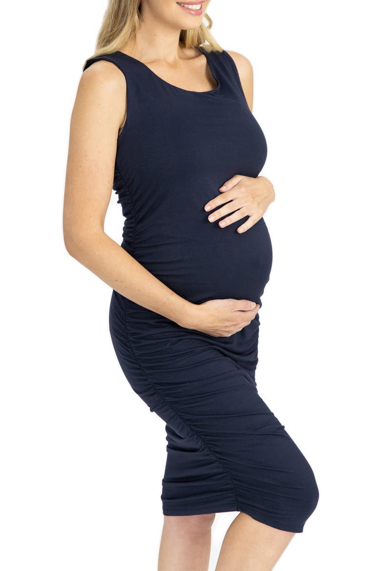 Body-Con Sleeveless Maternity Dress, Alternate, color, NAVY