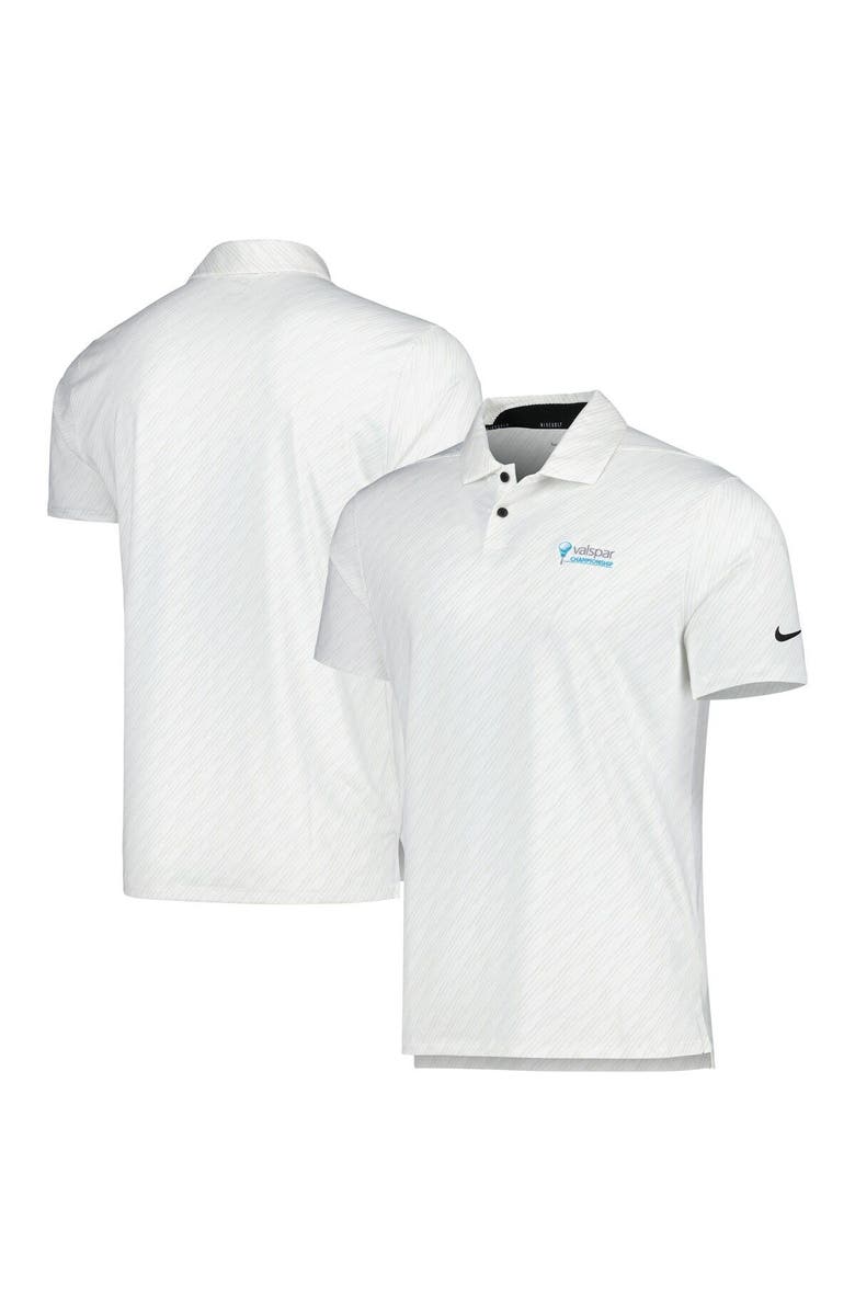 Nike Men's Nike White 2023 Valspar Championship Vapor Stripe Polo, Main, color,
