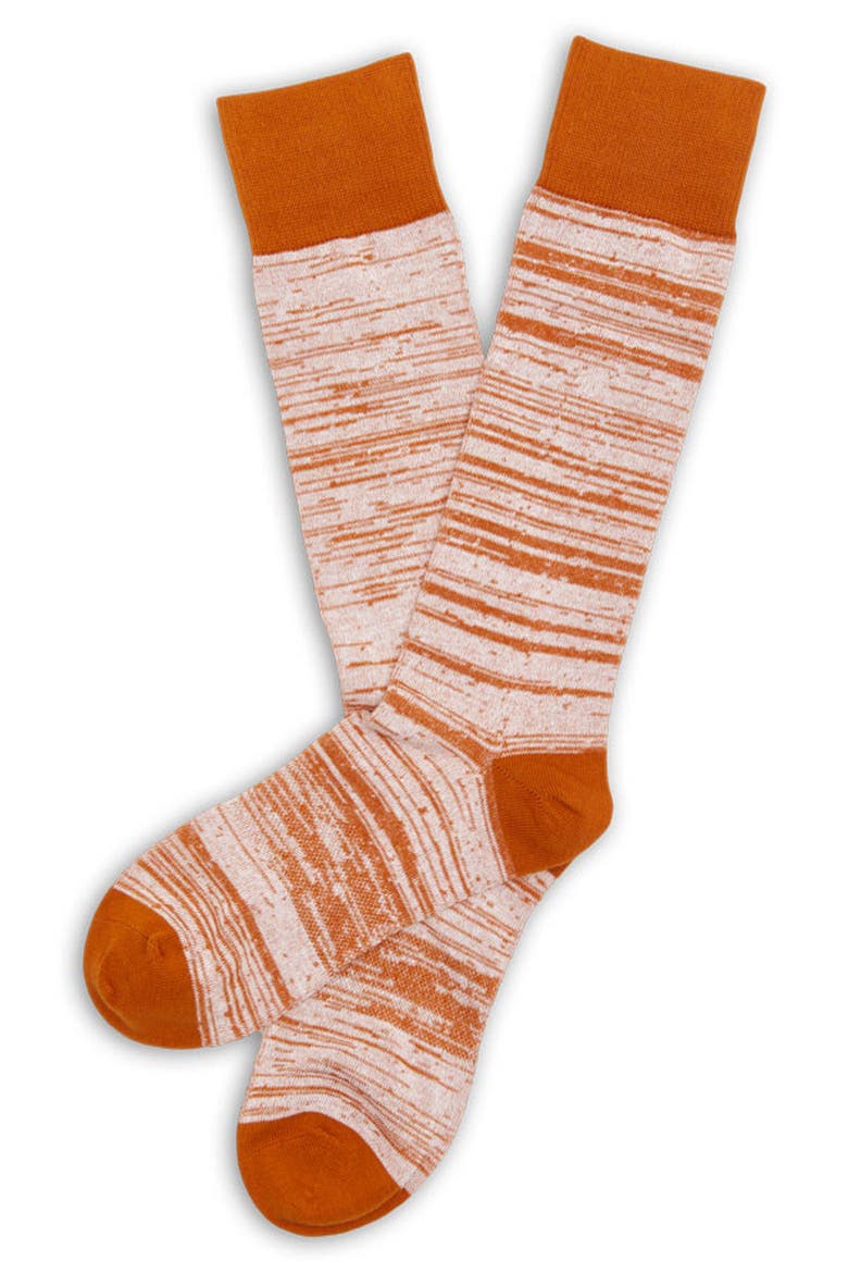 Marled Dress Socks, Alternate, color, CIDER ORANGE