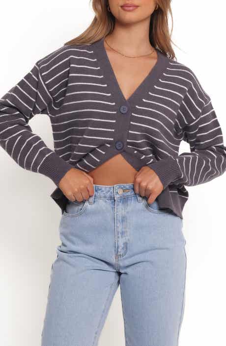 Petal & Pup Zammy Stripe Crop Cardigan