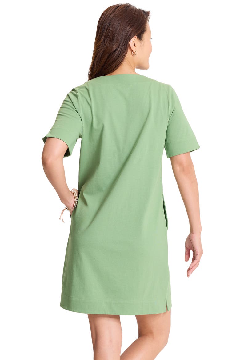 Island Scape Braided Trim Dress, Alternate, color, NATURAL MINT