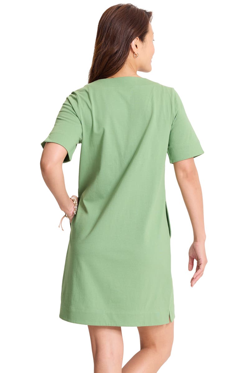 Tommy Bahama Island Scape Braided Trim Dress, Alternate, color, Natural Mint