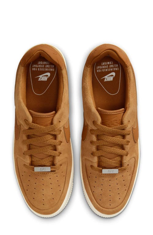Nike Air Force 1 Sage Low Platform Sneaker In Brown