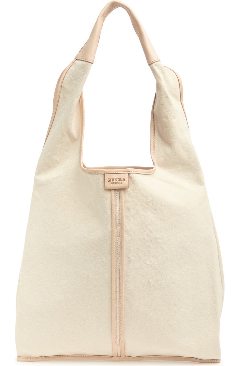 Shinola Canvas Market Tote, Main, color,