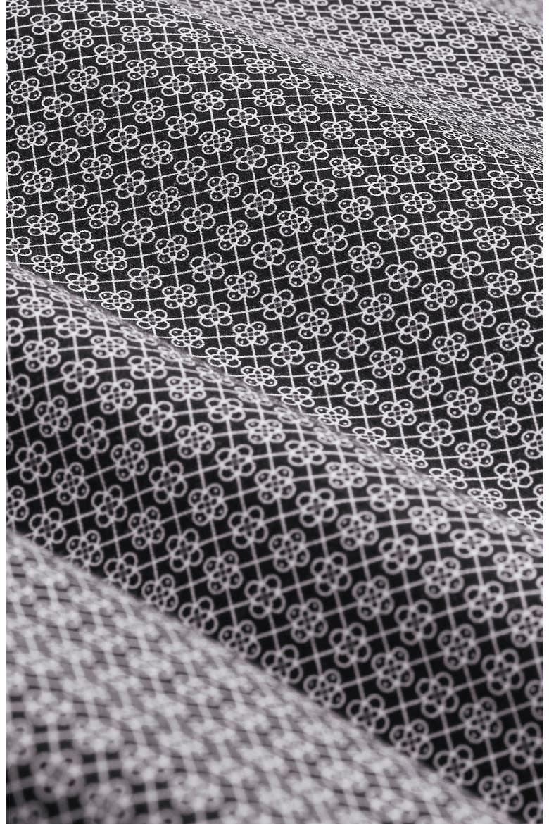 Devon OoohCotton® Print Button-Up Shirt, Alternate, color, BLACK
