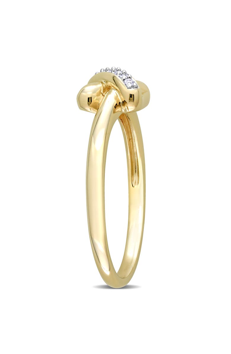 Julianna B. Diamond Accent Crossover Design Ring 14k, Alternate, color, Yellow Gold
