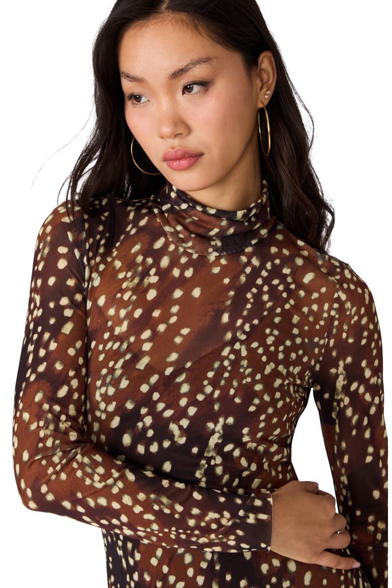 Vivara Long Sleeve Maxi Dress, Alternate, color, SMOKEY BROWN