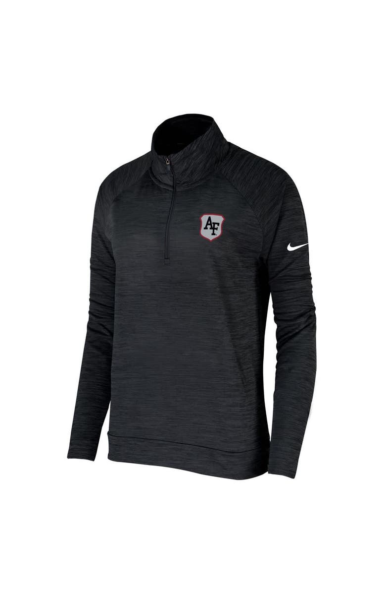 Nike Women's Nike Black Air Force Falcons Special Operations Command Quarter-Zip Pullover Top, Alternate, color, Black