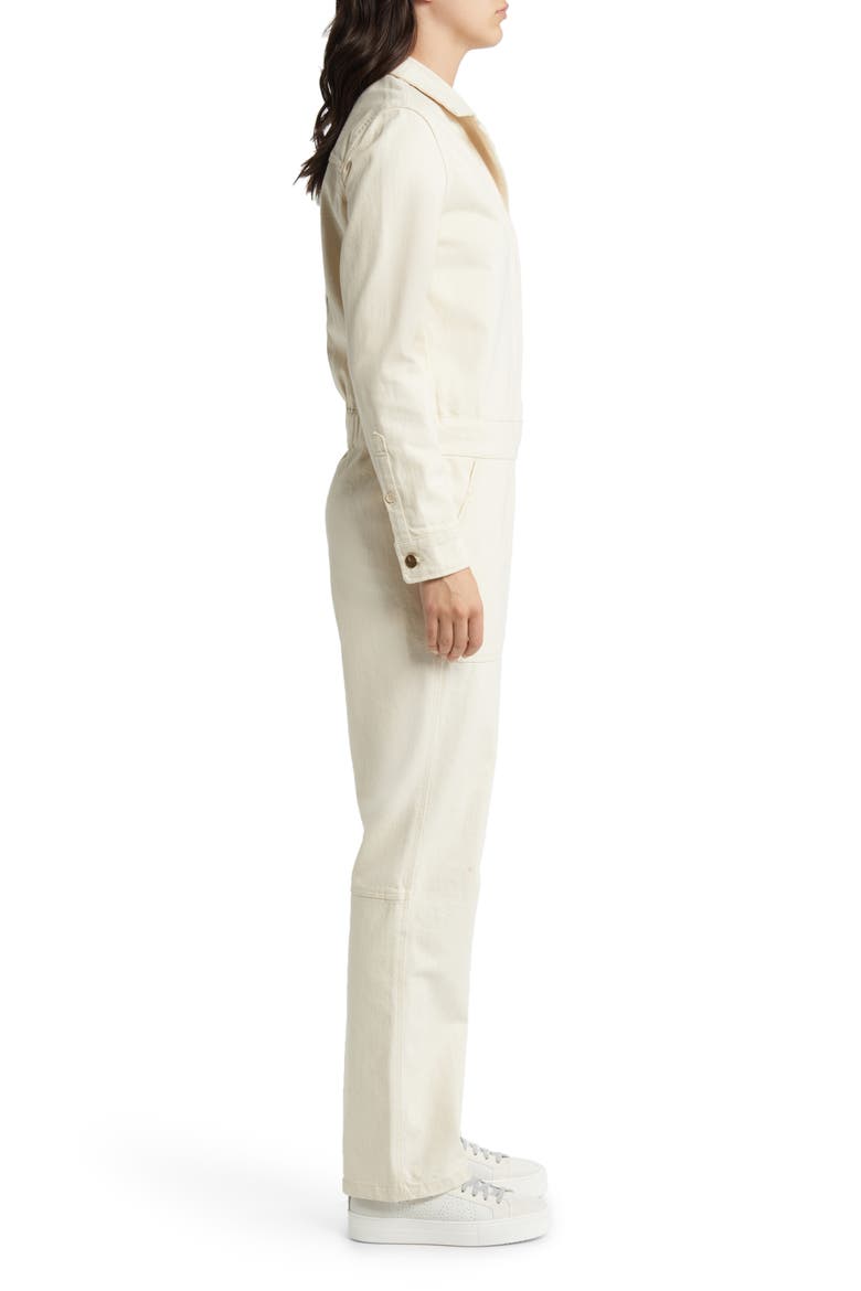 Overland Stretch Organic Cotton Jumpsuit, Alternate, color, NATURAL