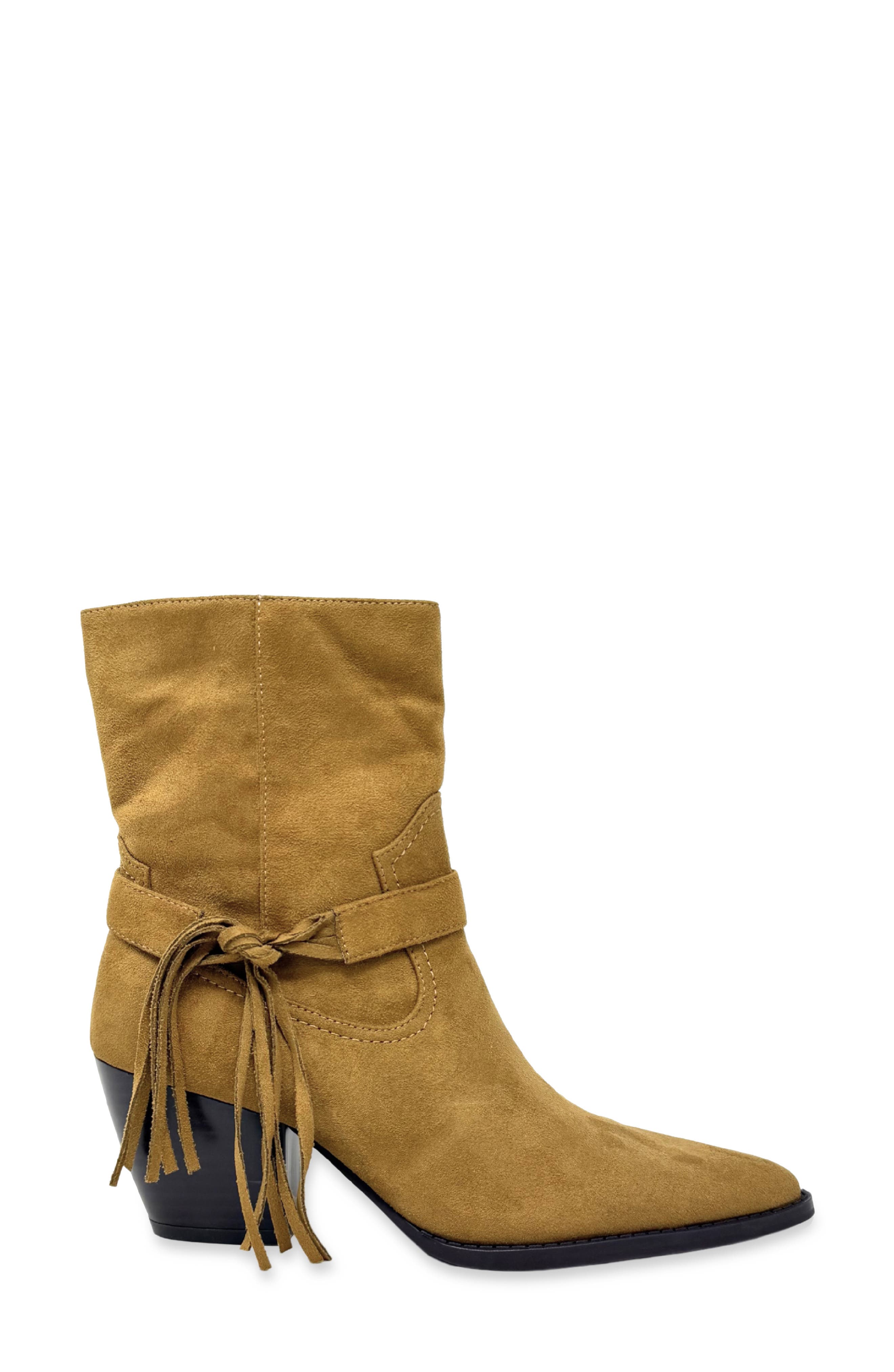 Zonia Faux Leather Bootie, Alternate, color, TAN