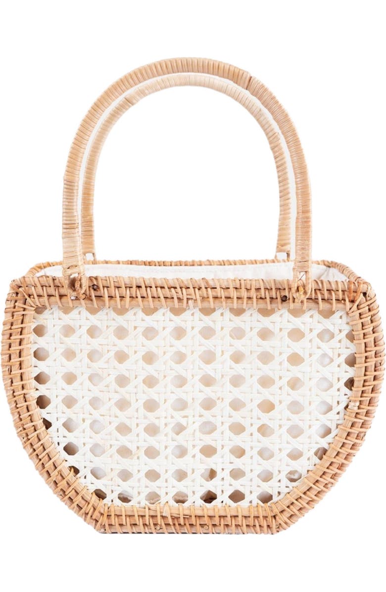 Jelavu Amelia Small Satchel Bag, Alternate, color, Natural