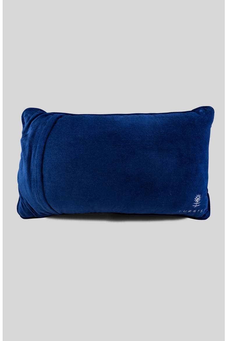 Everything Hurts Needlepoint Pillow, Alternate, color, Blue, Multi