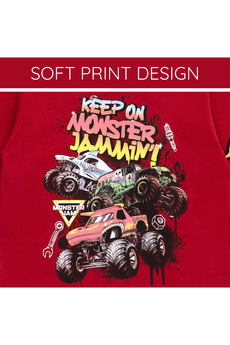 2-Piece Tee and Pants Set, Alternate, color, Monster Jam Red