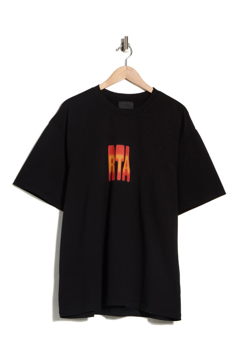 Colin Graphic T-Shirt, Alternate, color, BLACK PARADISE FLAME