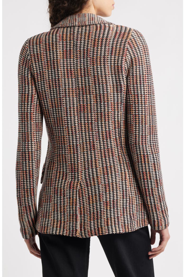 Plaid Femme Contour Knit Jacket, Alternate, color, PINK MULTI
