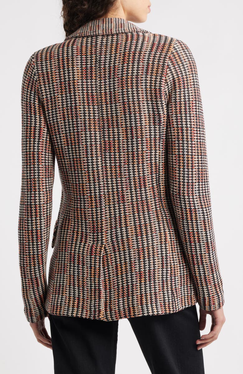 NIC+ZOE Plaid Femme Contour Knit Jacket, Alternate, color, Pink Multi