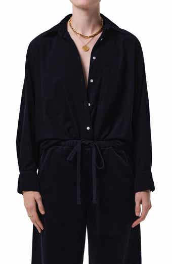 Citizens of Humanity Kayla Oversize Corduroy Button-Up Shirt