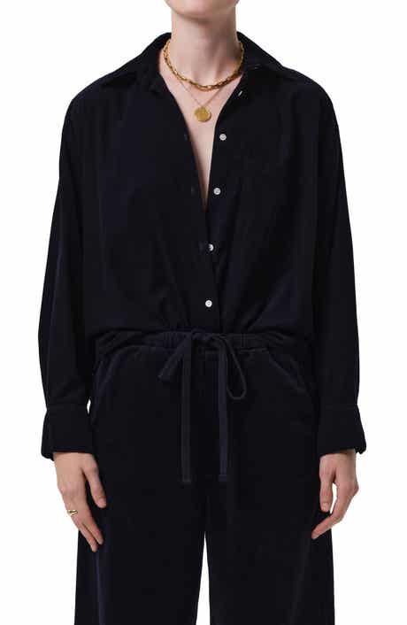 Citizens of Humanity Kayla Oversize Corduroy Button-Up Shirt