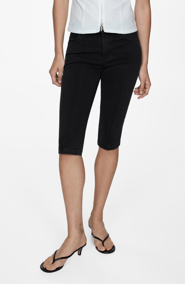 MANGO Slim Fit Capri Jeans, Main, color,