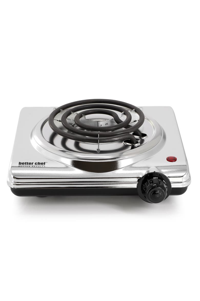 1000 Watt Single Electric Countertop Rang, Alternate, color, Silver